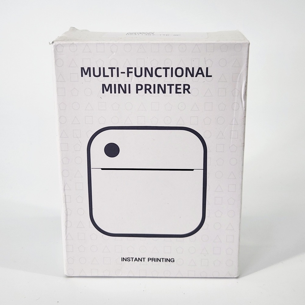 Multi-Functional Mini Thermal Printer Portable Wireless Pocket Printer White - Picture 2 of 3